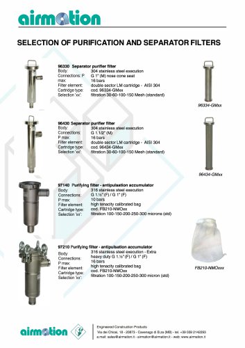 air separator filter