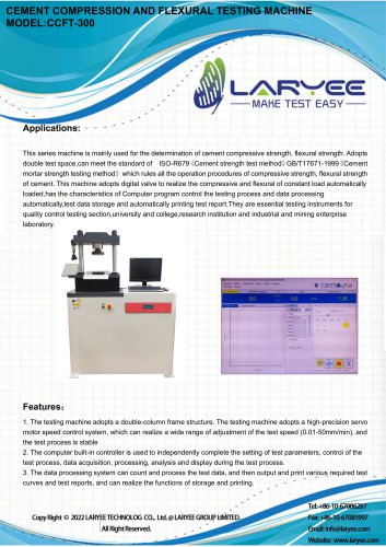 LARYEE cement compression and flexural testing machine CCFT-300