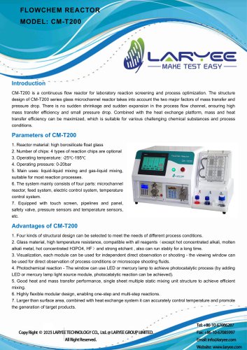 LARYEE  FlowChem Reactor CM-T200