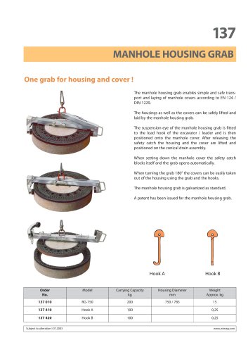 Manhole Housing Grab