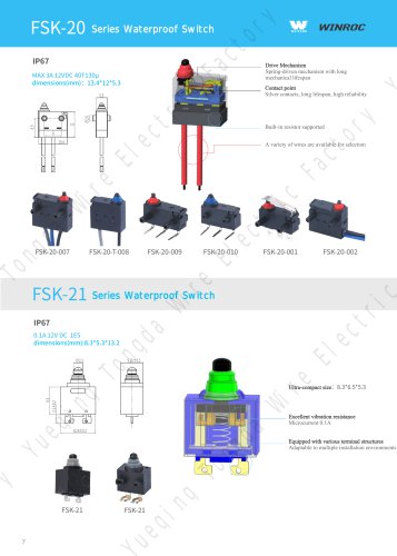 Waterproof Micro Switch
