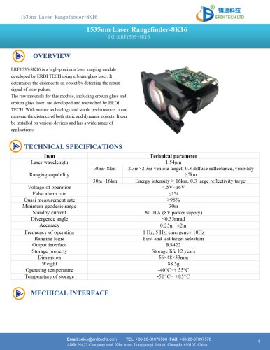 1535nm Laser Rangefinder -8K16