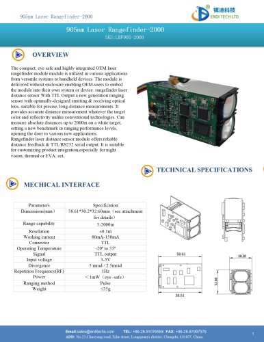 905nm Laser Rangefinder-2000