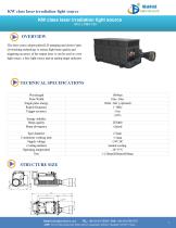 KW class laser irradiation light source