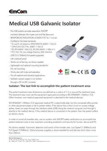 2MOPP Ethernet Isolator with USB 2.0 supported, Box Type