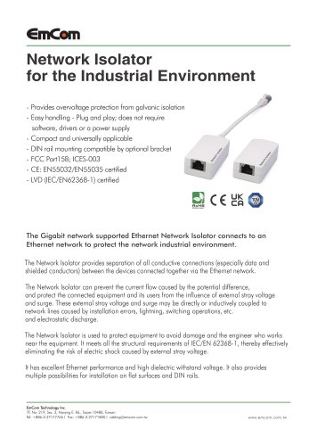 Network Isolator for the Industrial Environment