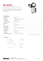 RL165Y2 Outdoor Wall Mount PIR LED Motion Detector