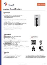 HZ-VP02A Analogue Inmate Telephone Datasheet