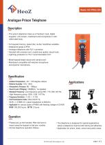 HZ-VP02LCDA Analogue Prison Telephone Datasheet