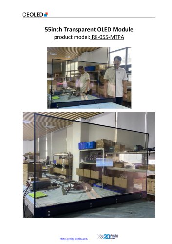 55inch Transparent OLED Module RK-055-MTPA