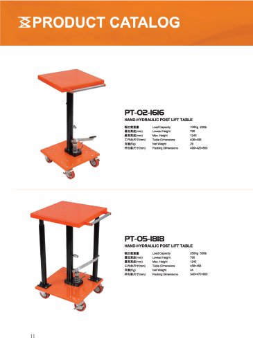 Post Lift table