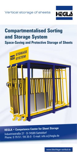 Vertical storage of sheets