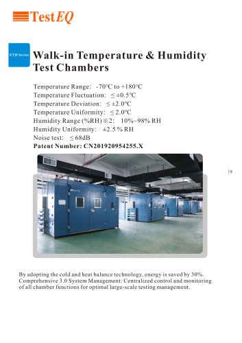 Walk In Climatic Chamber