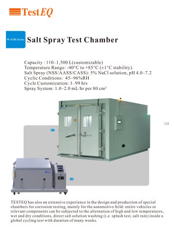 Walk-In Composite Salt Spray Test Chamber