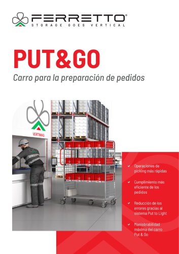 PUT&GO Carro para la preparación de pedidos