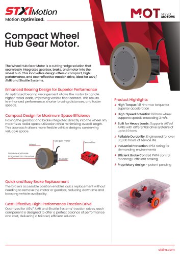 MOT-HM Compact Wheel Hub Gear Motor