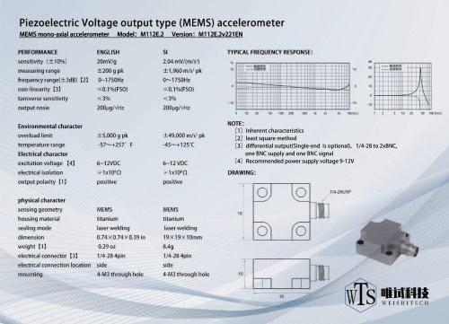 WTS MEMS M112E.2 Mono-axial