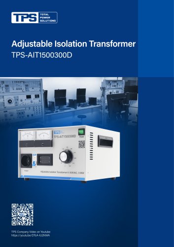 Adjustable Isolation Transformer TPS-AIT1500300D