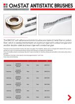 OMSTAT self-adhesive antistatic brushes