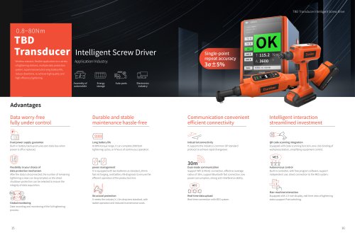 TBD Transducer Intelligent Screw Driver