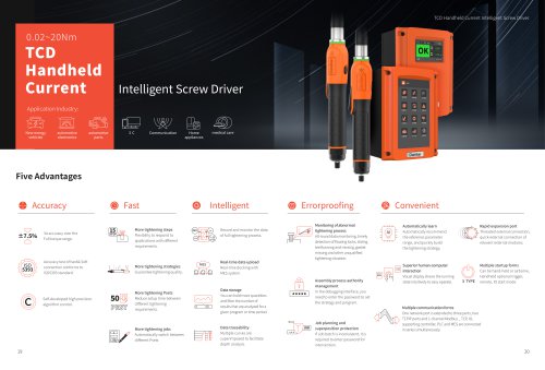 TCD Handheld Current Intelligent Screw Driver
