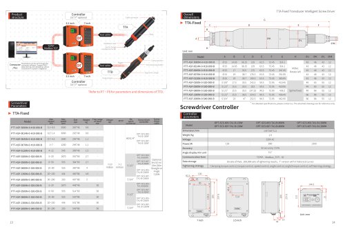 TTA Fixed Transducer Intelligent Screw Driver Model