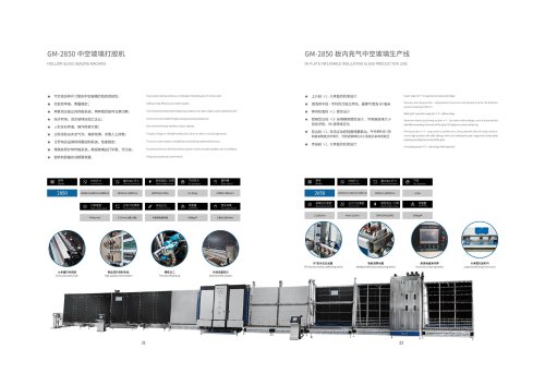 2850 Insulating glass gluing machine