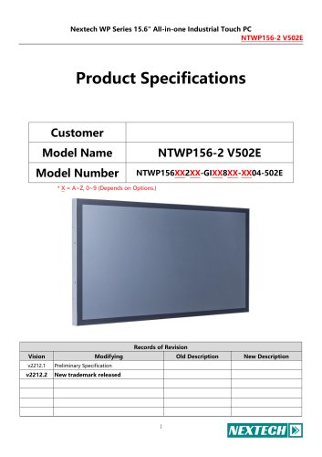 NTWP156-2 V502E