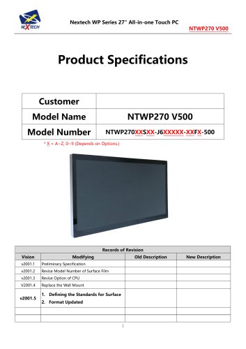 NTWP270 V500