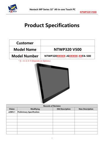 NTWP320 V500