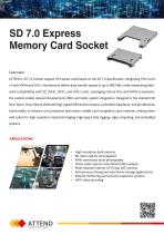 SD 7.0 Express Memory Card Socket