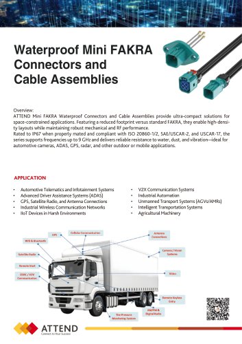 Waterproof Mini FAKRA