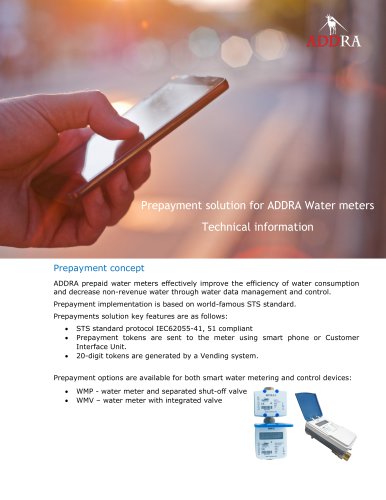 Addrra water prepayment Solution