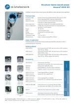 Structure-borne noise sound sensor dsound® USS5-KS, dsound® USS5-KS/N/K, dsound® USS5-KS/E/K