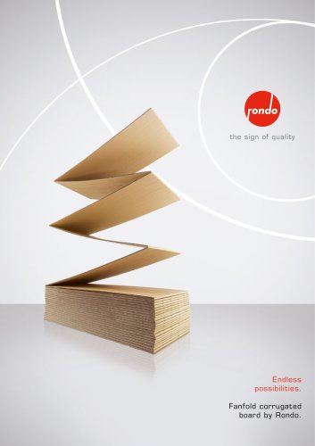 Rondo fanfold corrugated board