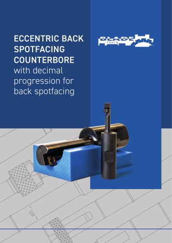 ECCENTRIC BACK SPOTFACING COUNTERBORE with decimal progression for back spotfacing