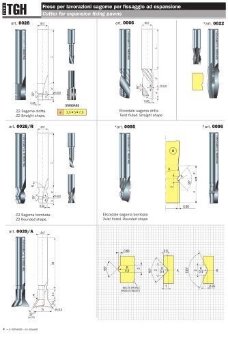 Cutter for expansion fixing pawns