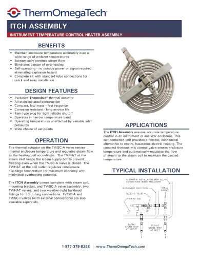 Instrument temperature control heater assembly ITCH