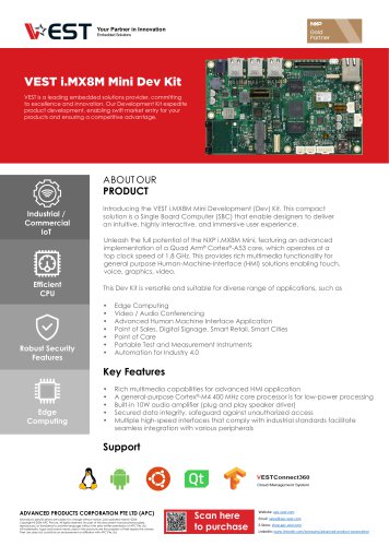 VEST i.MX8M Mini Dev Kit