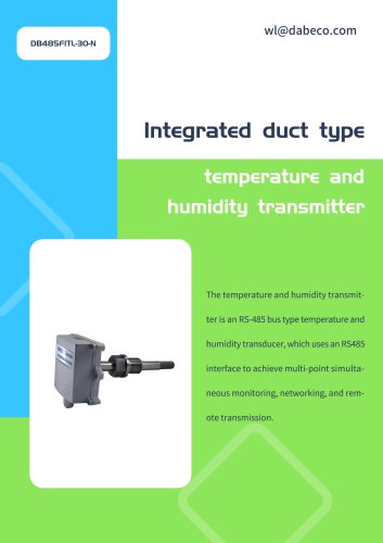 humidity and temperature transmitter DB485F1TL-30-N