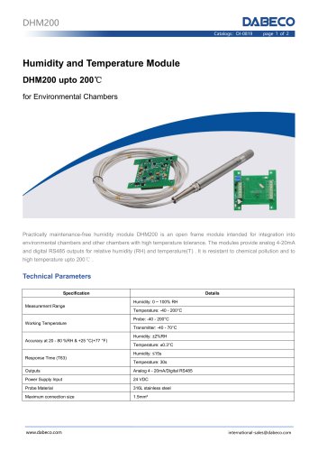 Humidity Module DHM200