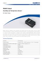 RS485 Output Humidity and Temperature Sensor DB801 for Indoor Using