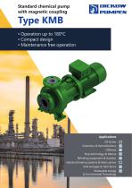 Standard chemical pump with magnetic coupling Type KMB 
