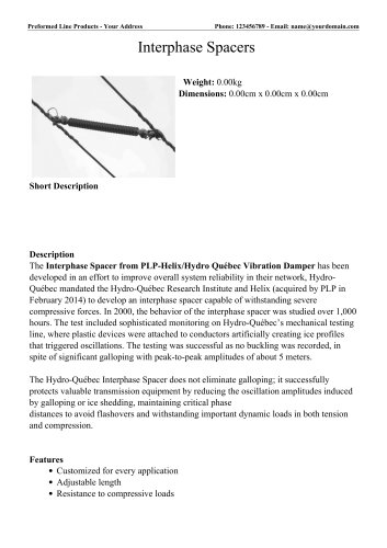 Interphase Spacers