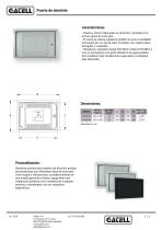 Puerta de registro de aluminio - 1