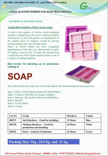 Liquid Silicone Rubber for Soap Mold Making