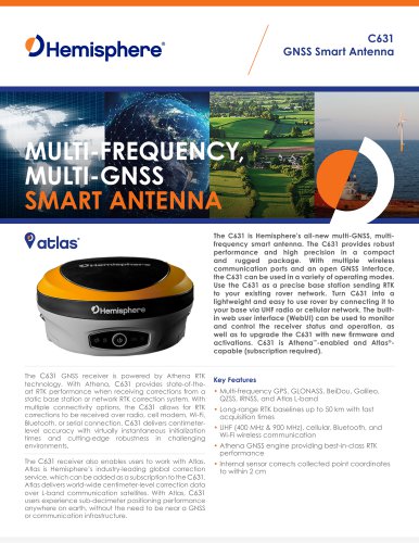 C631 GNSS Smart Antenna