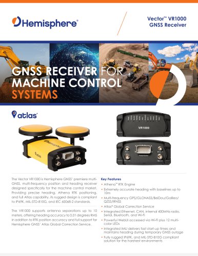 Vector™ VR1000 GNSS Receiver