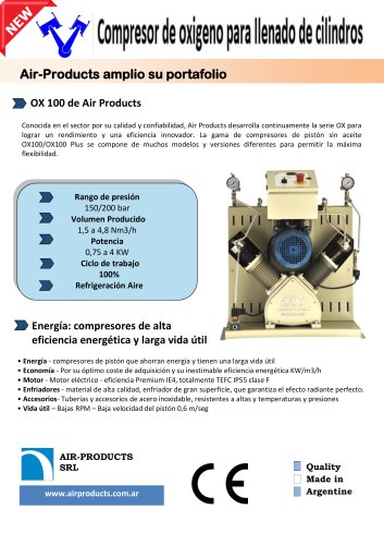 Compresor Booster modelo OX100 