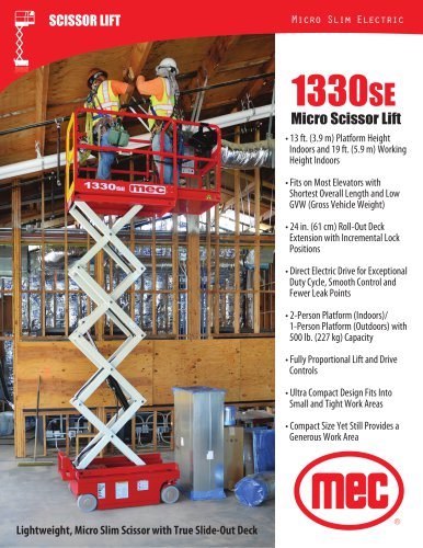 1330SE  Micro Scissor Lift